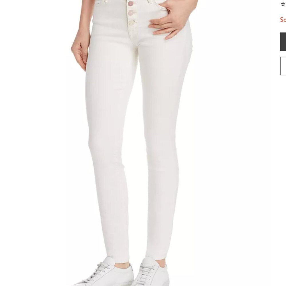 Mother Pixie Taste The Rainbow White / Cream Jeans - 24